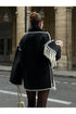 WOMEN BLACK SCARF JACKET